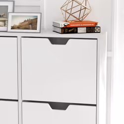 HOMCOM Shoe Storage Cabinet with 4 Flip Drawers for 16 Pairs of Shoes, White - Additional view 7
