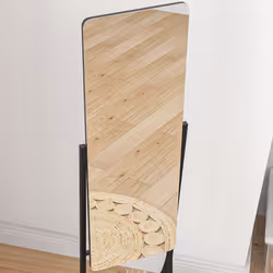 HOMCOM Freestanding Full Length Mirror Adjustable Full Body Mirror w/ Shelf - Additional view 7
