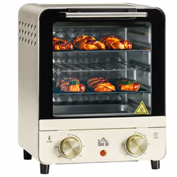 HOMCOM Mini Oven Toaster Oven with Baking Tray Wire Rack Crumb Tray - Additional view 8