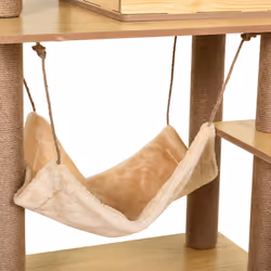 PawHut Cat Tree, 130cm Cat Tree for Indoor Cats, Multi-Level Plush Cat Tower - Additional view 7