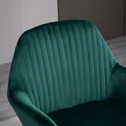 HOMCOM Modern Accent Chair Velvet-Feel Upholstered Lounge Armchair Green - Additional view 6