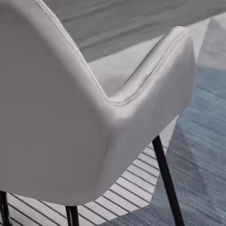 HOMCOM Modern Accent Chair Velvet-Feel Upholstered Lounge Armchair Grey - Additional view 6