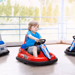 HOMCOM 6V Kids Bumper Car, 360 Rotation Waltz Car w/ 2 Speeds - Red