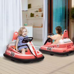 HOMCOM 6V Kids Bumper Car, 360 Rotation Waltz Car w/ 2 Speeds - Pink