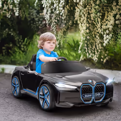 HOMCOM BMW i4 Licensed 12V Kids Electric Ride-On Car w/ Remote Control - Black