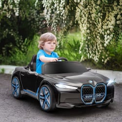 HOMCOM BMW i4 Licensed 12V Kids Electric Ride-On Car w/ Remote Control - Black