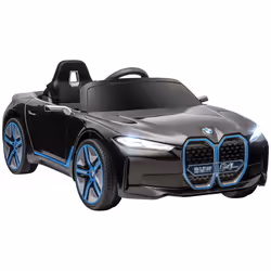 HOMCOM BMW i4 Licensed 12V Kids Electric Ride-On Car w/ Remote Control - Black - Additional view 8