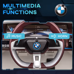 HOMCOM BMW i4 Licensed 12V Kids Electric Ride-On Car w/ Remote Control - White - Additional view 4