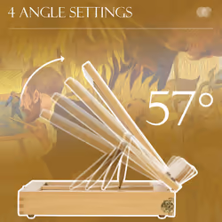 Vinsetto Wooden Table Easel Box with Storage Portable Folding Artist Easel