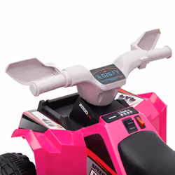 HOMCOM Electric Quad Bike, 6V Kids Ride-On ATV, for Ages 18-36 Months - Pink