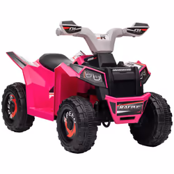 HOMCOM Electric Quad Bike, 6V Kids Ride-On ATV, for Ages 18-36 Months - Pink - Additional view 8