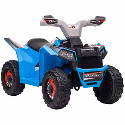 HOMCOM Electric Quad Bike, 6V Kids Ride-On ATV, for Ages 18-36 Months - Blue - Additional view 8