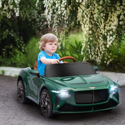 HOMCOM Bentley Bacalar Licensed 12V Kids Electric Ride-On w/ Remote - Green