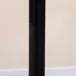 HOMCOM Round Dining Table w/ Steel Base, Non-slip Pad for Living Room Black - Additional view 6
