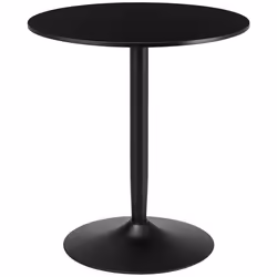 HOMCOM Round Dining Table w/ Steel Base, Non-slip Pad for Living Room Black - Additional view 8
