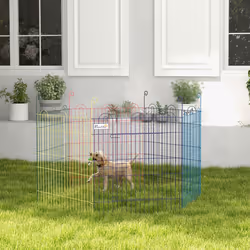 PawHut Pet Playpen Dog Puppy Crate Kennel w/ Door