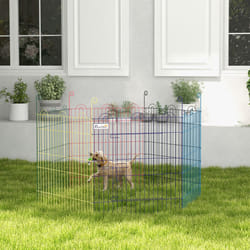 PawHut Pet Playpen Dog Puppy Crate Kennel w/ Door