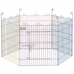 PawHut Pet Playpen Dog Puppy Crate Kennel w/ Door - Additional view 4