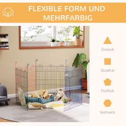 PawHut Pet Playpen Dog Puppy Crate Kennel w/ Door - Additional view 5