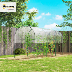 Outsunny Tomato Greenhouse with Top Tap, Pointed Bottom and Guy Ropes, Clear