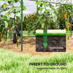 Outsunny Tomato Greenhouse with Top Tap, Pointed Bottom and Guy Ropes, Clear - Additional view 5