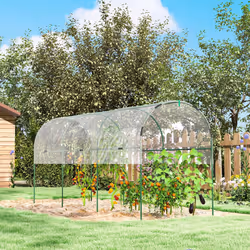 Outsunny Tomato Greenhouse with Top Tap, Pointed Bottom and Guy Ropes, Clear - Additional view 6