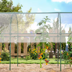 Outsunny Tomato Greenhouse with Top Tap, Pointed Bottom and Guy Ropes, Clear - Additional view 7