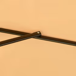 Outsunny 2.7m Garden Cantilever Banana Parasol Sun Shade w/ Crank, Light Brown - Additional view 6