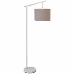 HOMCOM Floor Lamp with 350 Rotating Lampshade, LED Bulb Included, Grey