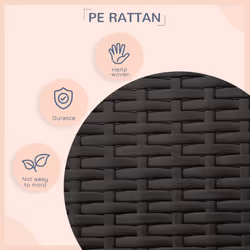 PawHut Wicker Dog House, Rattan Pet Bed with Soft Cushion, Cat Basket - Grey