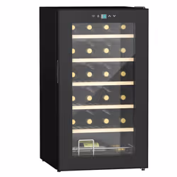 24 Bottles Wine Fridge with Glass Door Digital Touch Screen Control LED Light - Additional view 7