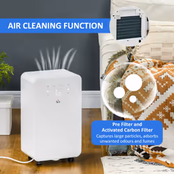 HOMCOM 10L/Day Protable Quiet Air Dehumidifier with Purifier, Timer, 5 Modes - Additional view 4