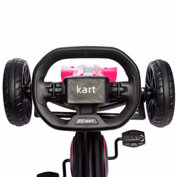 HOMCOM Children Pedal Go Kart w/ Adjustable Seat, Handbrake - Pink - Additional view 7