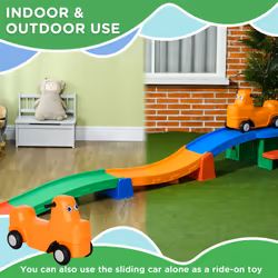 AIYAPLAY 3(m) 4 Pieces Up and Down Kids Rollercoaster, for Ages 2-5 Years - Additional view 5