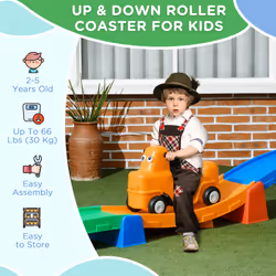 AIYAPLAY 3(m) 4 Pieces Up and Down Kids Rollercoaster, for Ages 2-5 Years - Additional view 6