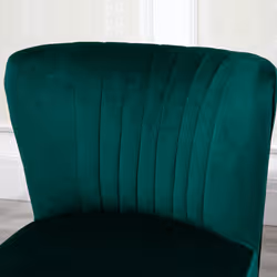 HOMCOM Velvet Accent Chair Occasional Tub Chair for Living Room Bedroom Green - Additional view 4