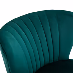 HOMCOM Velvet Accent Chair Occasional Tub Chair for Living Room Bedroom Green - Additional view 5