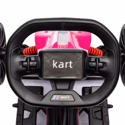 HOMCOM 12V Electric Go Kart w/ Forward Reversing 2 Speeds for 3-8 Yrs - Pink - Additional view 8