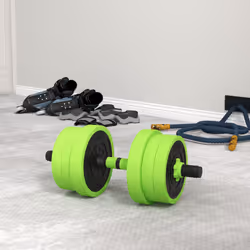 SPORTNOW Weight Dumbbells Set, Barbell, Kettlebell, Push Up Stand, 20kg - Additional view 8