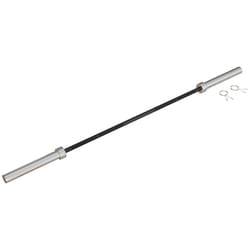 SPORTNOW 5cm Weight Lifting Bar, Barbell Bar with Spring Clips, 210cm, 20kg