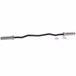 SPORTNOW 120cm EZ Curl Bar, Olympic Barbell Bar for 5cm Weight Plates, 8kg