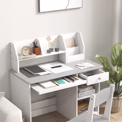 ZONEKIZ Kids Desk and Chair Set with Storage, for Ages 5-8 Years - Additional view 8