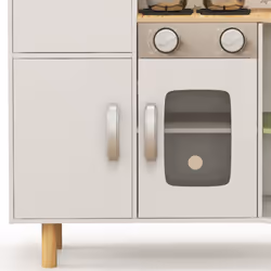 AIYAPLAY Toy Kitchen Playset w/ Phone, Ice Maker, Stove, Sink - White - Additional view 8