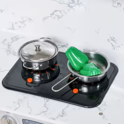 AIYAPLAY Toy Kitchen Playset w/ Running Water, Apron and Chef Hat - Grey - Additional view 7