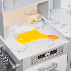AIYAPLAY Toy Kitchen Playset w/ Running Water, Apron and Chef Hat - Grey - Additional view 8