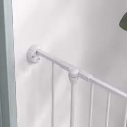 PawHut 2 in 1 Dog Pen, Safety Pet Gate, 6 Panels, for Medium Dogs, 90Hcm - White - Additional view 6
