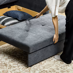 HOMCOM 2 Seater Sofa Bed Convertible Bed Settee w/ 2 Cushions Storage Dark Grey - Additional view 6
