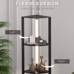 HOMCOM Corner Floor Lamp with Dimmable Warm White LED Light, for Living Room - Additional view 5