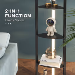 HOMCOM Corner Floor Lamp with Dimmable Warm White LED Light, for Living Room - Additional view 6