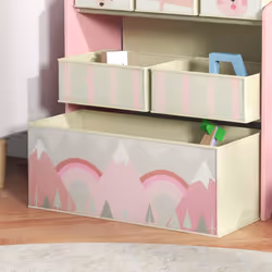 ZONEKIZ Kids Storage Units with 6 Boxes, Childrens Toy Storage Organiser, Pink - Additional view 7